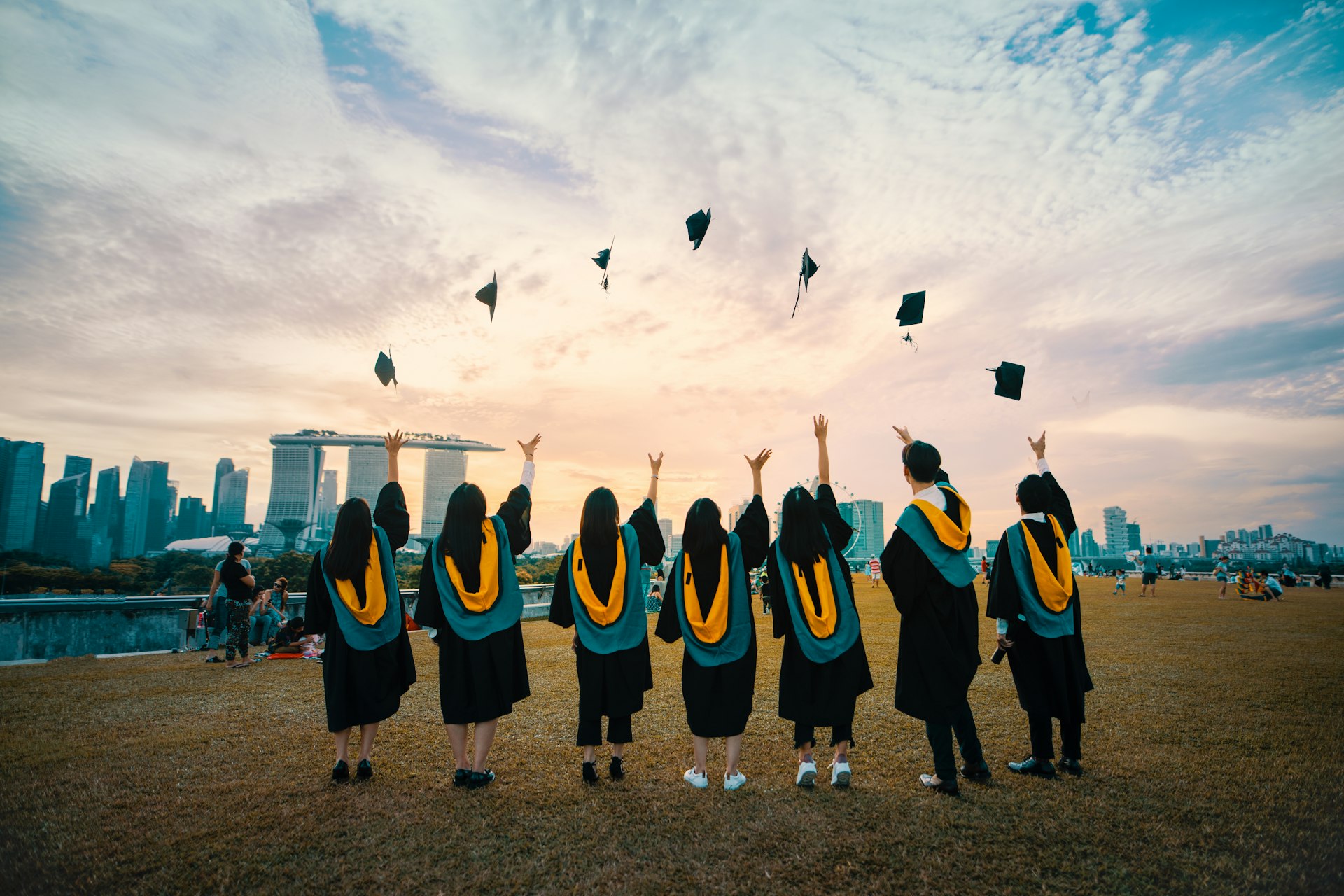 Kingsfield University graduands celebrating